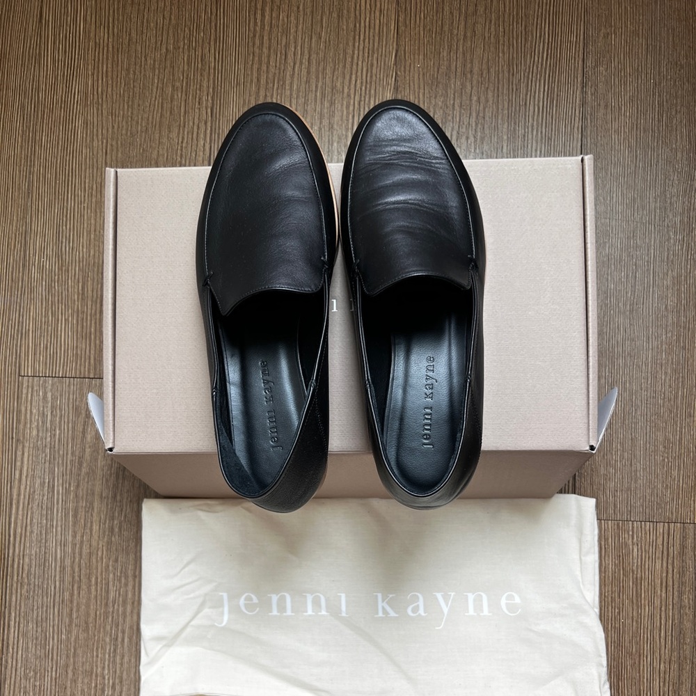 Jenni Kayne Black Leather Loafers
